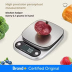 Household Kitchen Scale Baking Precision Food Scale 0.1g Gram Small Desktop Scale Tea Scale High Precision Digital Scale Compact