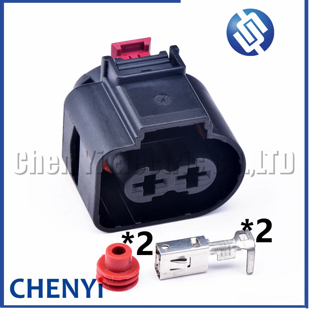 2 Pin Automotive waterproof connector Electronic fan rear pump Wire harness Plug 5C6973752 5C6 973 752