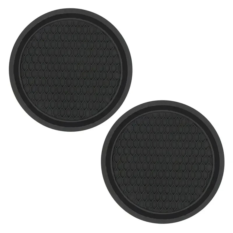 New Bling Rhinestone Cup Holder Drink Pad Interior Decoration Cute Anti-slip Round Durable Mat Coaster Heat Resi Car Accessories