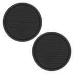 New Bling Rhinestone Cup Holder Drink Pad Interior Decoration Cute Anti-slip Round Durable Mat Coaster Heat Resi Car Accessories