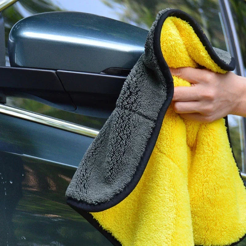 Car Wash Towels Cleaning Cloth Absorbent Dry Cloth General Purpose Microfiber Towel Thickened Yellow 30/40/60cm Amagi
