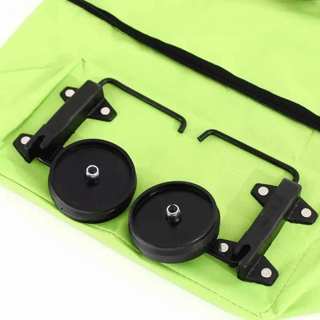 Foldable Portable Hand-Pulled Shopping Cart Vegetable Buying Waterproof Trolley Small Pushcart Handy Wheel Handbag Shopping Amag