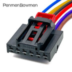 1 Set 6 Pin Auto Rear Lamp Seat Height Adjuster Electrical Cable Connectors Female Wire Harness Plug For VW Golf 1S0972706