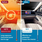 Front Windshield Sunshade, Foldable Sun Visor , Suitable for Sedan and SUV Models Amagi