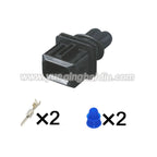 2PIN 106462-1 12084126 Waterproof 3.5mm Series EV1 Fuel Injector Nozzle Male Female Connectors Plug Socket Housing For VAG