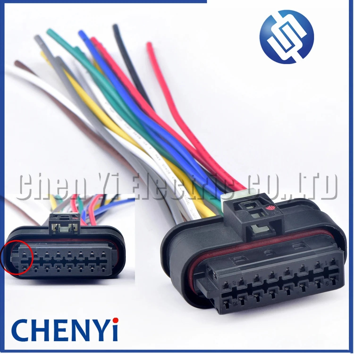 16 Pin Car Reversing Radar ACC Electric Wire harness plug A0001532222 805-587-542 805-587-541 805-588-571 807-445 805-587