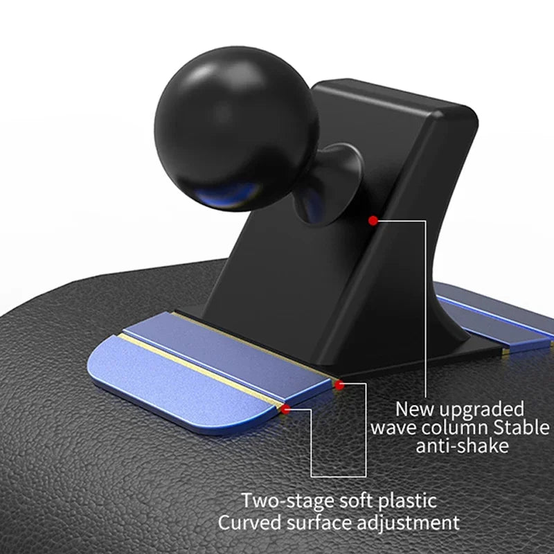 Car Cell Phone Holder Base 17mm Ball Head Base Dashboard Mounting Suction Cup Anti-slip Bracket Air Outlet Clip Car Accessories