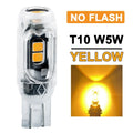2/10/20 PCS Flash Strobe T10 W5W LED Bulb12V 2835-5SMD 6500K White Car Interior Dome Map Trunk License Plate Wedge Side Lights
