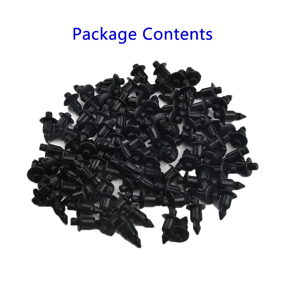 100Pcs 6mm Car Fender Panel Plastic Rivet Fasteners Push Pin Clips For Suzuki GSXR Car Fender Push Retainer Pin Rivet Clip