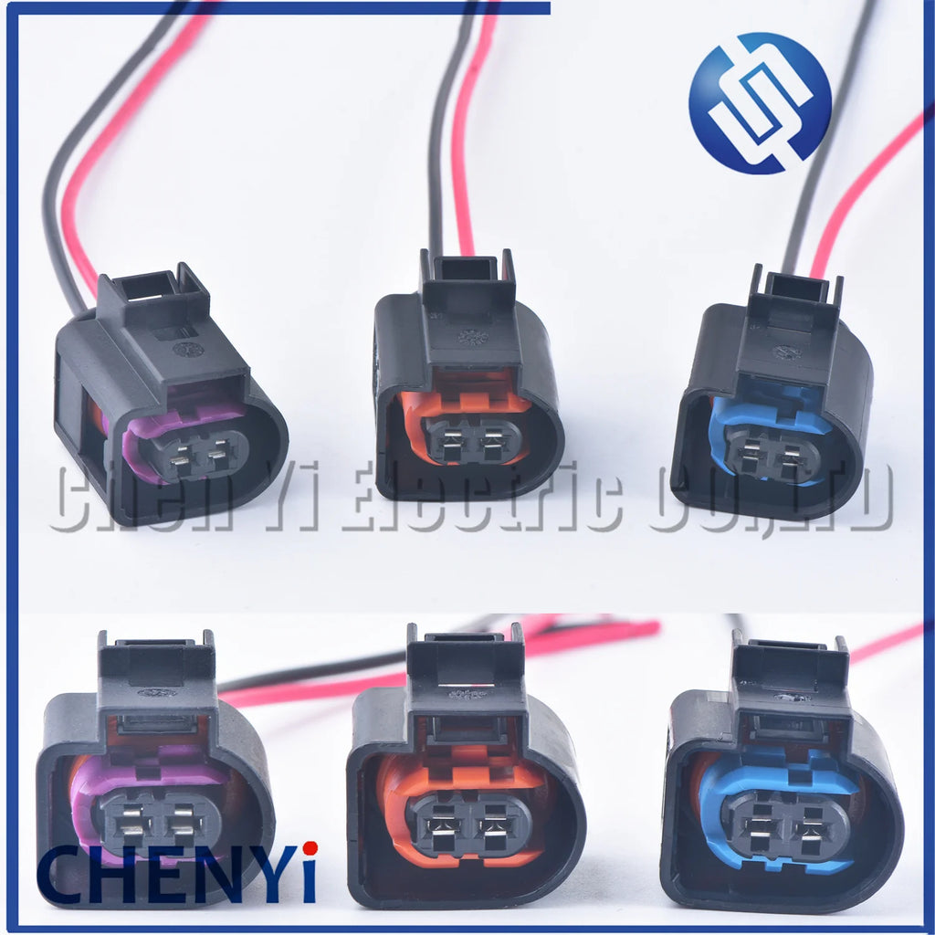2 Pin Automotive waterproof connector fuel injector Wiring plug 4D0971992A 4D0971992B 4D0971992