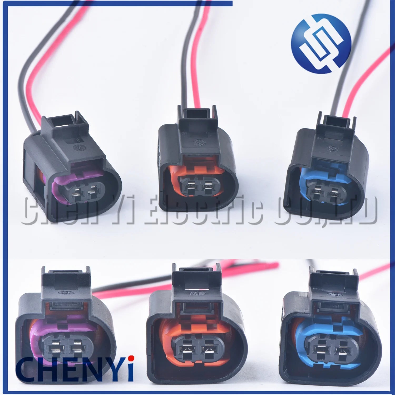 2 Pin Automotive waterproof connector fuel injector Wiring plug 4D0971992A 4D0971992B 4D0971992