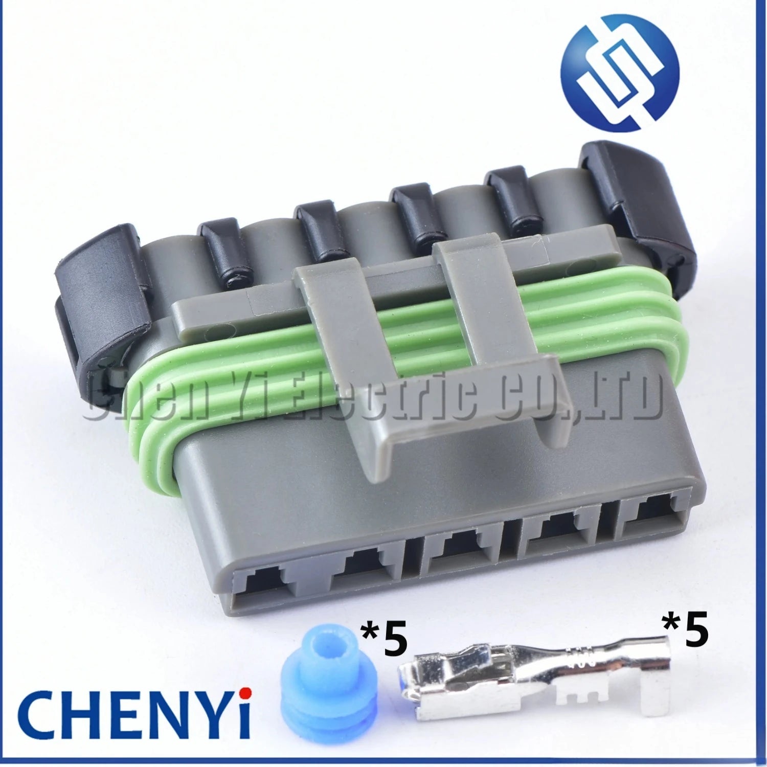 5 Pin Automotive Waterproof Male or Female Wiring Plug Grey Connector plug 1218-6400 12084891