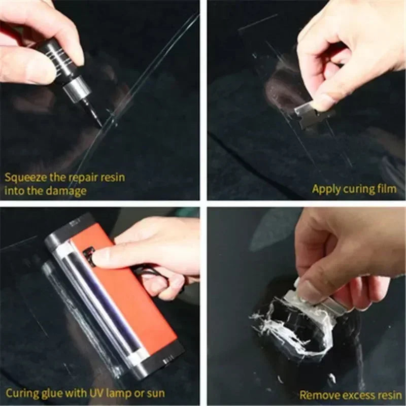 DIY Car Windshield Cracked Repair Window Phone Screen Kit Curing Glue Auto Glass Scratch Restore Set Multipurpose Sealants Amagi