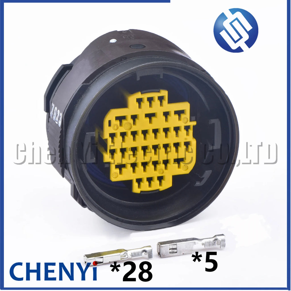 33 Pin automotive waterproof connector PCB ECU Car body door chassis wiring harness plug 33503444 For Peugeot 207 407 Citroen C5
