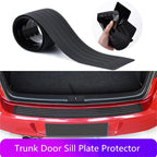 Universal 90/104cm Car Trunk Sill Plate Protector Rear Bumper Protective Rubber Molded Pad Decorative Cover Strip Styling Tools