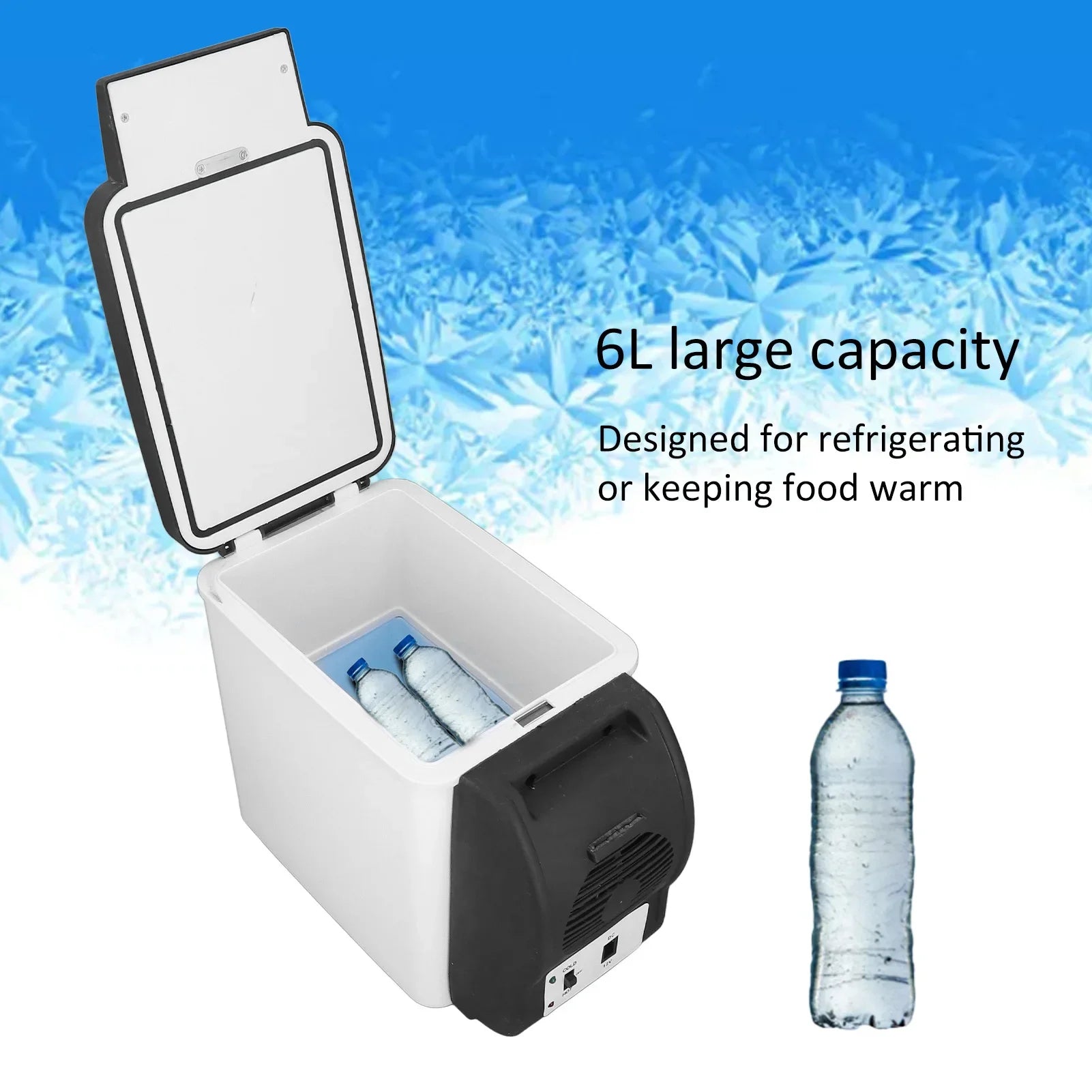 Cosmetic Refrigerator 12V Car Refrigerator 37W Fridge 6L Low Noise Portable Medicine Box Cosmetic Refrigerator for Food Amagi