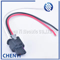 3 Pin PDC Parking Sensor Plug Connector For PASSAT A1 A3 A4 A6 A7 Q5 Q7 R8 4F0973703 1718653-1 4F0 973 703 With 15cm wire