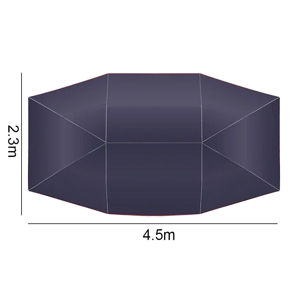 Super Large Car Sunshade Umbrella Fully Automatic Folding Roof Summer Sunscreen Shed Remote Control Portable Canopy Cover Amagi