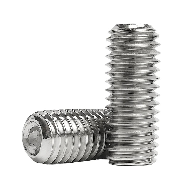 304 Stainless Steel Grub Screws Assortment Kit, Hex Socket Cup Point Set Screws with Allen Key,M3–M10 DIN916 Precision Fasteners