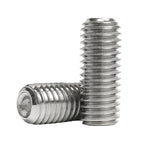304 Stainless Steel Grub Screws Assortment Kit, Hex Socket Cup Point Set Screws with Allen Key,M3–M10 DIN916 Precision Fasteners