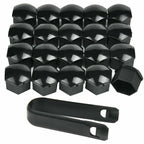 20x22mm Black Wheel Nut Bolt Covers ABS Cap For Range Rover For Vauxhal Protective Bolt Rims Cap Bolt Car Accessories