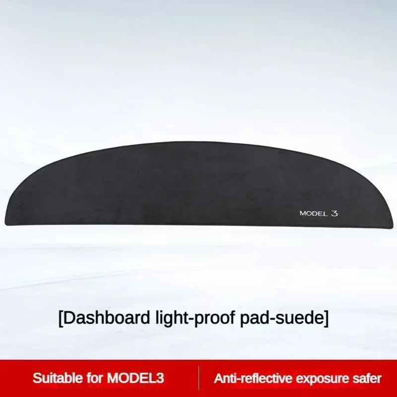 Model3 Highland 2024 Suede interior Accessories For Tesla Model 3 Y 2022 Dashboard Panel Pad Dash Board Sunshade Protector Cover