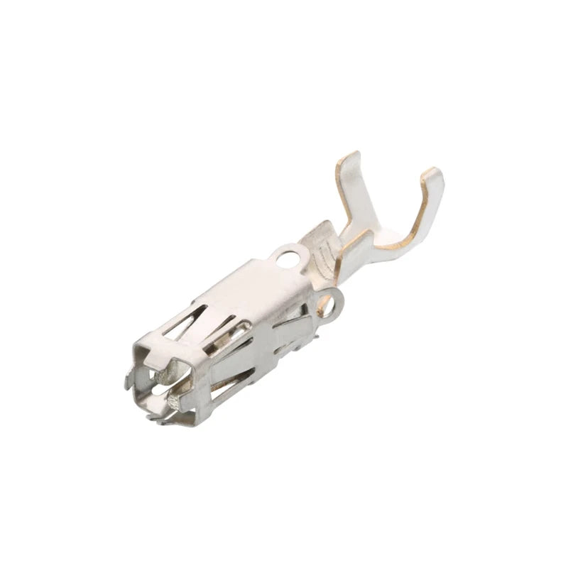 100pcs Tinned wiring copper terminals Automotive connector connectors Brass insert spring pin DJ221F-2.5B
