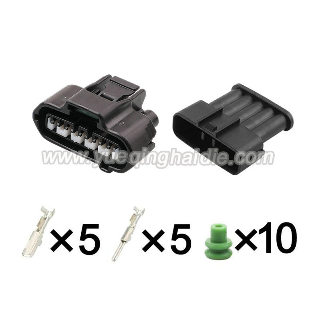 5-Pin Connector Waterproof 2.2mm Male Female Connector Auto Wiring Harness Cable Socket for Toyota 7283-1056-30 90980-11232
