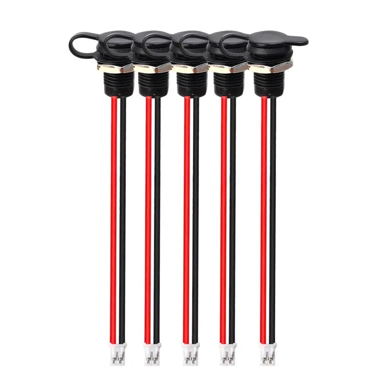 1/5/10PCS 2 Pin Type-C Female Socket USB C Connector Waterproof Jack Female Charging Port with Card Buckle Lock Board