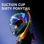 24Inch Stylish and Secure Motorcycle Helmet Ponytail Attachment Easily Add Length and Volume to Your Hair While Riding Amagi