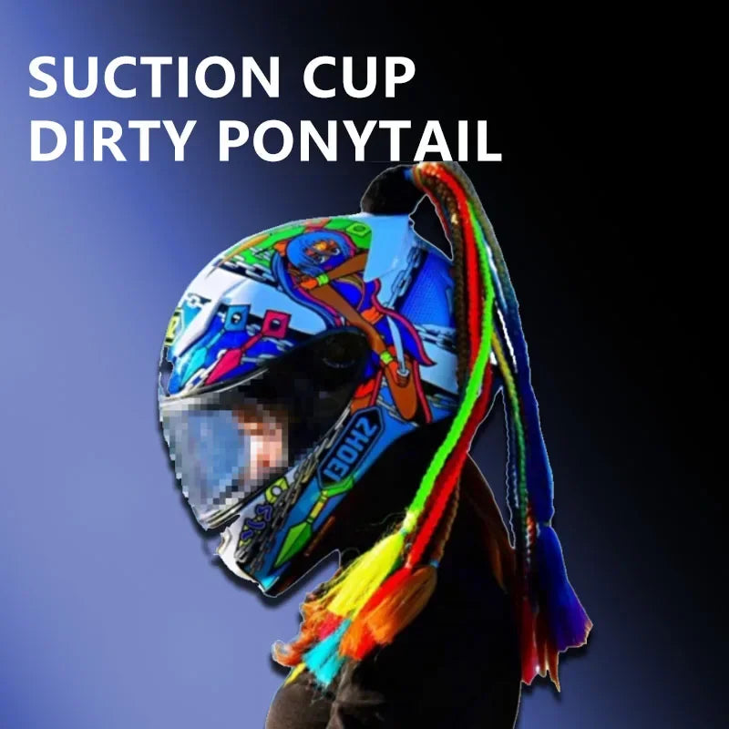 24Inch Stylish and Secure Motorcycle Helmet Ponytail Attachment Easily Add Length and Volume to Your Hair While Riding Amagi