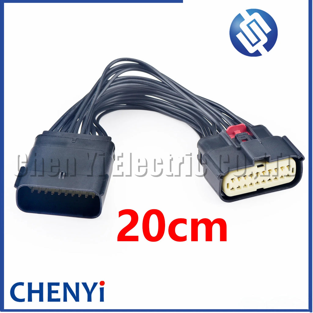 20 Pin Headlight Socket Lamp Light Connector Wire Harness plug 33482-2132 33472-2001 For Chevrolet Ford EDGE Fiesta Cadillac
