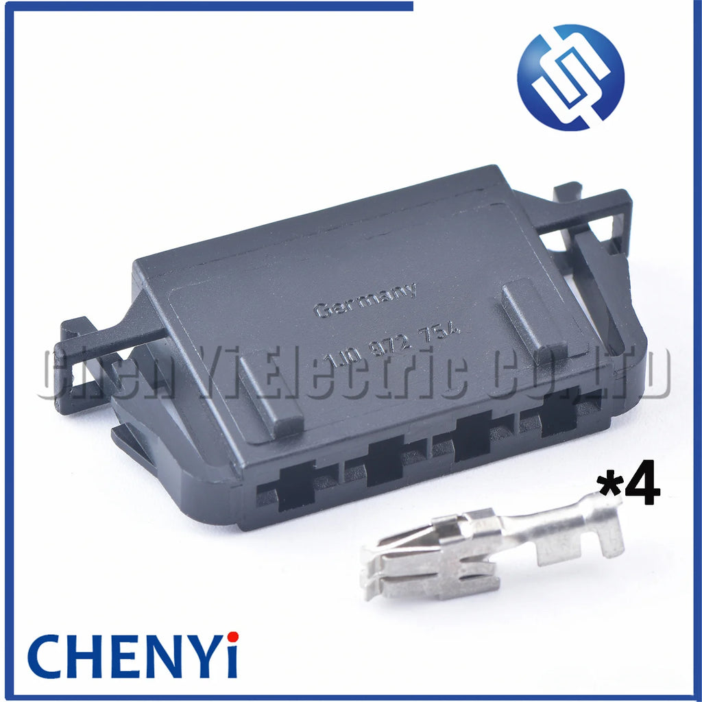 4 Pin 6.3 mm series female Automotive Blower Resistance Connector Wire harness Plug 1J0 972 754 1J0972754