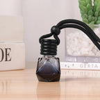 1Pcs Dyed Square Cap Black Cap Empty Bottle Car Essential Oil Diffuser Fragrance Air Freshener Scent Perfume Bottle Ornament