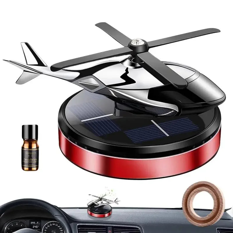 Solar Helicopter Car Air Freshener Fragrance Supplies Interior Accessories Novelty Propeller Flavoring Perfume Diffuser Amagi