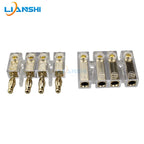 Four-way banana head connection terminals for quick connection of car plugs to sockets, speaker wires and power cords