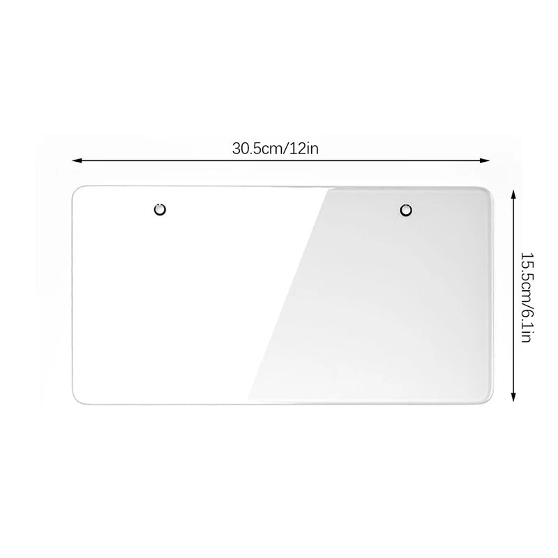 1Pcs Clear Anti-Speed Red Light Toll Camera Stopper Plate Photos License Cover Frame