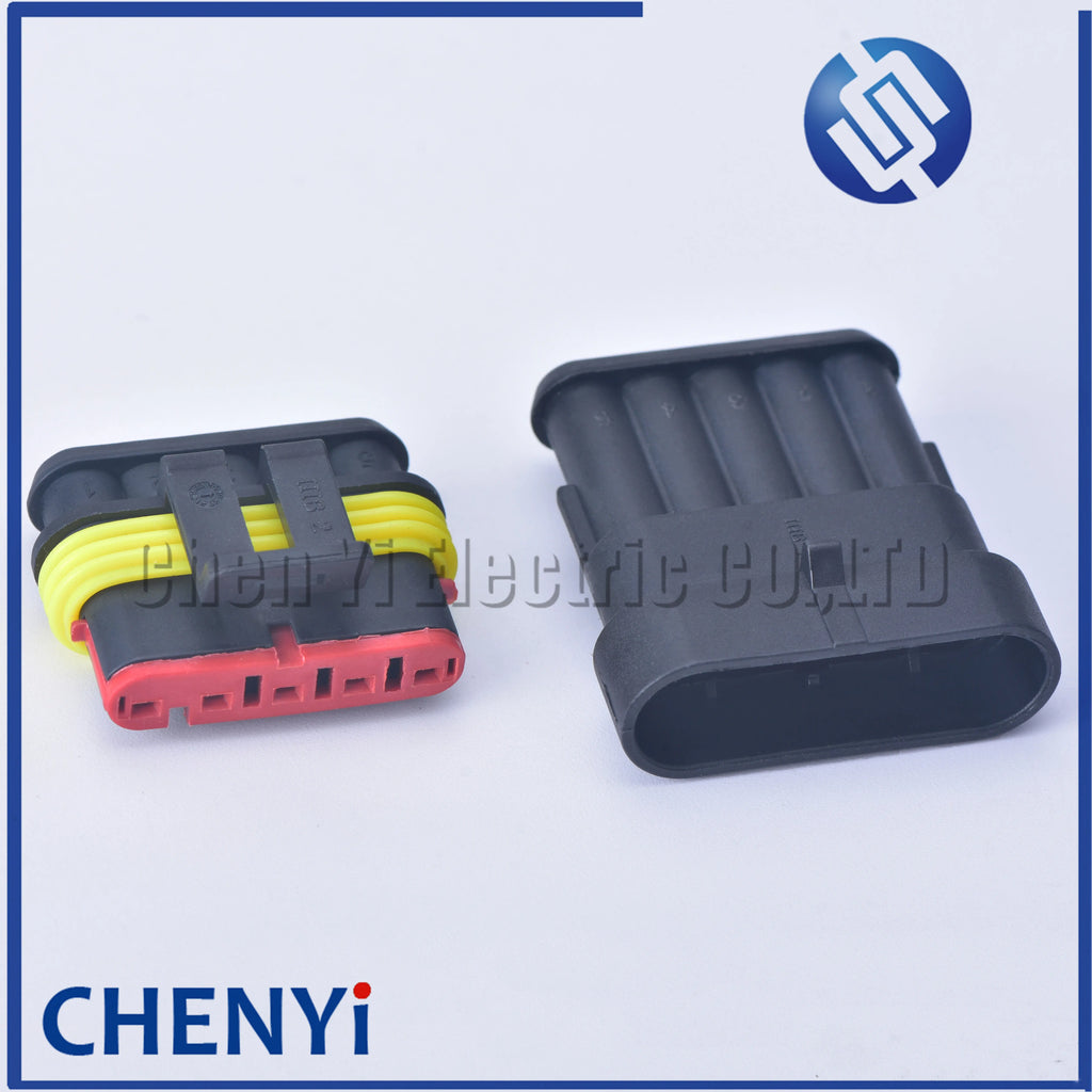 5 Pin Automotive waterproof connector Accelerator pedal assembly acceleration sensor harness plug 282107-1 282089-1 3801-300040A