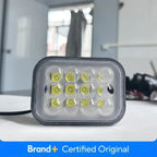 Motorcycle LED Spotlight White Red Blue Flashing Strobe Light High Low Beam DRL External Headlight With Bracket Amagi