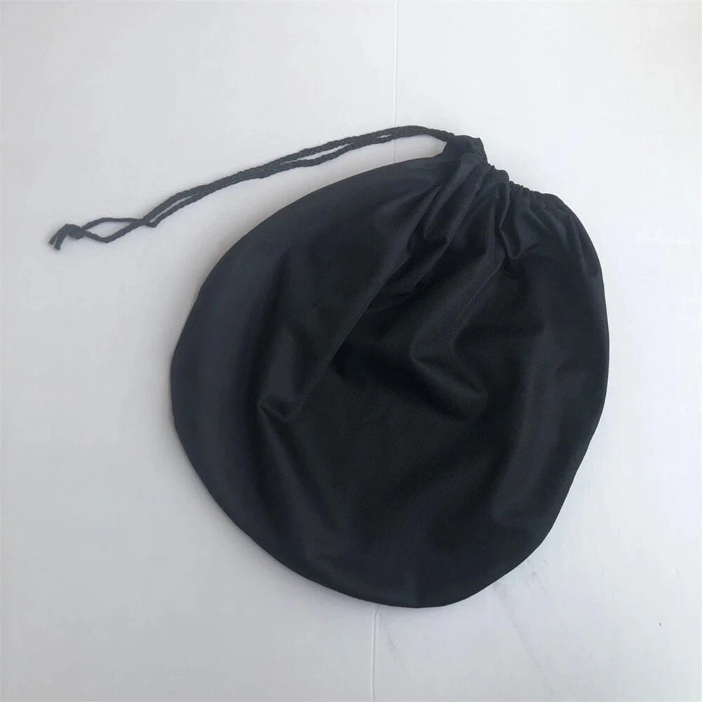 1pc Helmet Protective Drawstring Helmet Bag Pocket Black Dust Proof Helmet Bag Plush Soft Drawstring Pocket Helmet Storage Bag