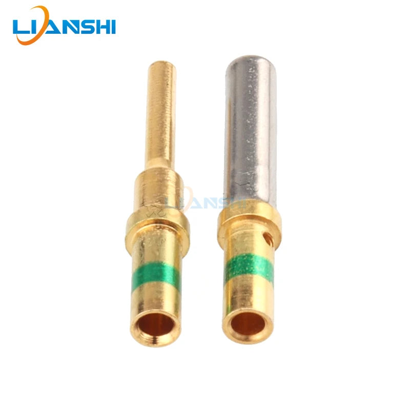 50pcs 0462-209-1631 Wiring automotive terminals 0460-215-1630 Gold Plated Stainless Steel 16-20AWG Deutsch Crimp Solid Terminal