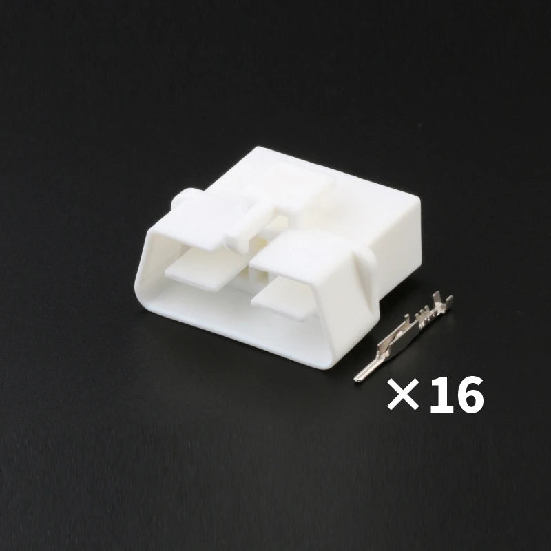 Applicable to automotive diagnostic seat OBD interface plug 16 holes connecting plug rubber shell sheath with terminal 179631-1