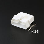 Applicable to automotive diagnostic seat OBD interface plug 16 holes connecting plug rubber shell sheath with terminal 179631-1