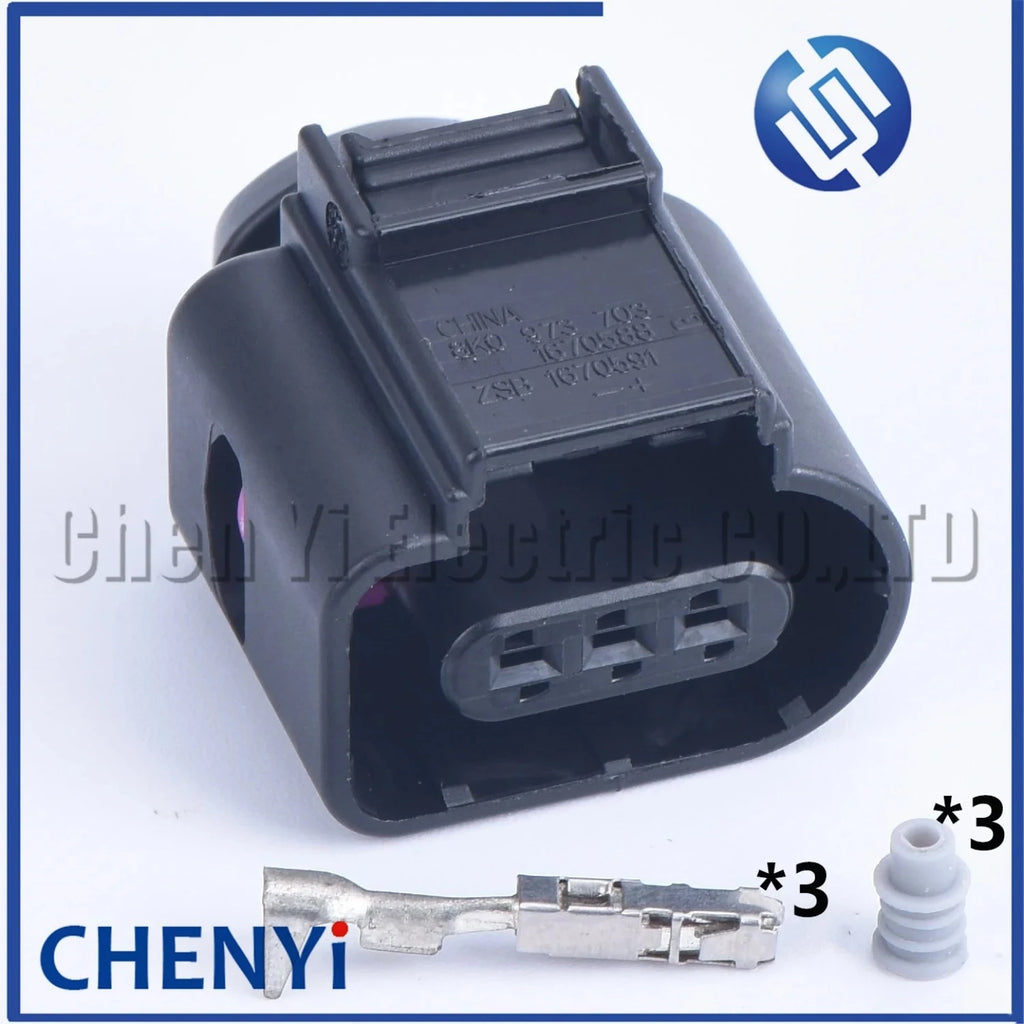 3 Pin female waterproof auto connector pressure sensor Wire harness Plug 8K0973703 8K0 973 703