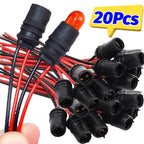 T10 W5W Lamp Holder Light Bulb Socket Car Motorcycle Rubber Connector Holder Extension LED Lamp Bulb Base Holder Wire Adapter