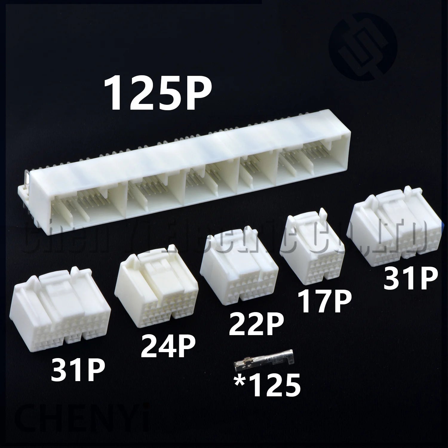 17P/22P/24P/31P/125 Pin PCB Mount Header Connector ECU plug Socket 1318612-1 With  pins For Honda K20 K24 Toyota Nissan
