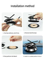 Solar Helicopter Car Air Freshener Fragrance Supplies Interior Accessories Novelty Propeller Flavoring Perfume Diffuser Amagi