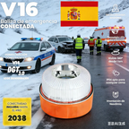 V16 LED Car Emergency Light Approved by DGT with Geolocation Tracker for Quick And Efficient Position Light 360 Degree Visi 2026