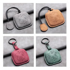 New Leather 4 Buttons Car Remote Key Case Cover for Zeekr 001 X 2021 2022 2023 for ZEEKR 001 009 Full Protector Fob Keychain