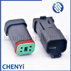 4 Pin Black DT series Connector Waterproof Plug Socket DT06-4S DT04-4P DT06-4S-E005 DT04-4P-E005 For Engineering Vehicle Deutsch